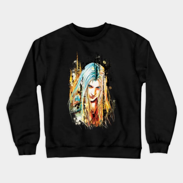 Sephiroth Crewneck Sweatshirt by kingcael